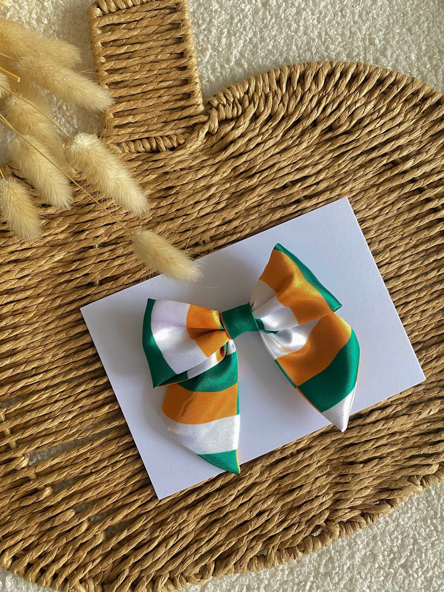 World Cup Satin Mini Bow Hair Clips