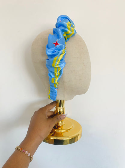 African & Caribbean Satin Scrunchie Headband