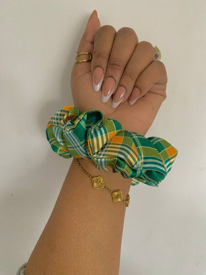 Madras regular Satin Scrunchie