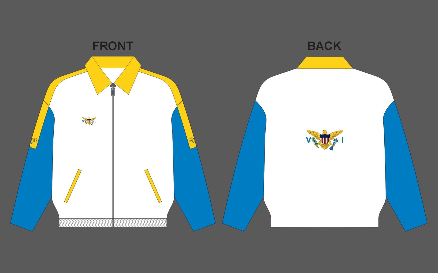 Caribbean Adult Carnival Jacket PRE ~ ORDER