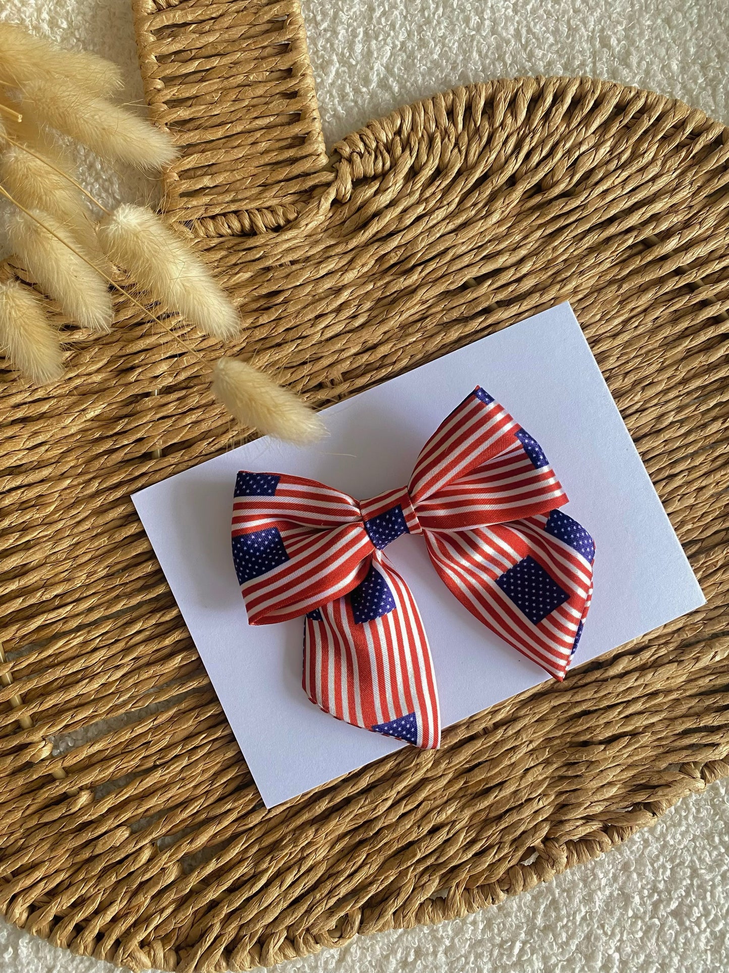 World Cup Satin Mini Bow Hair Clips