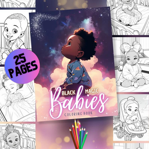 Magic Black Babies Colouring Book Download