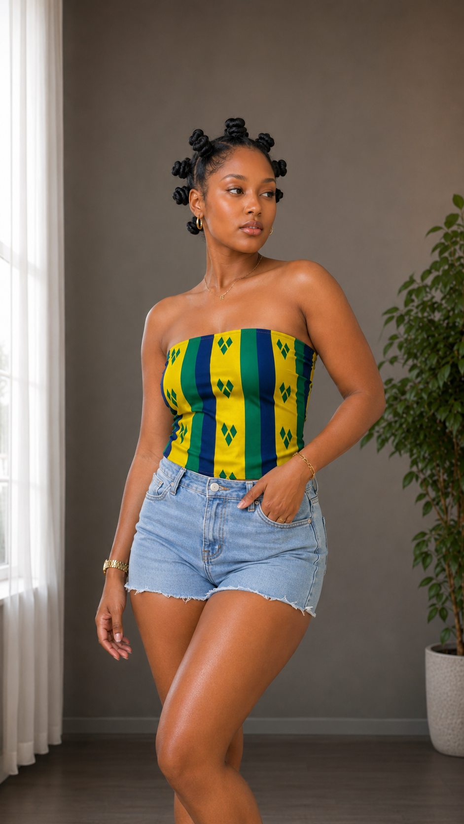 (PRE-ORDER) Caribbean & African Tube Top (WITH STRAPS)