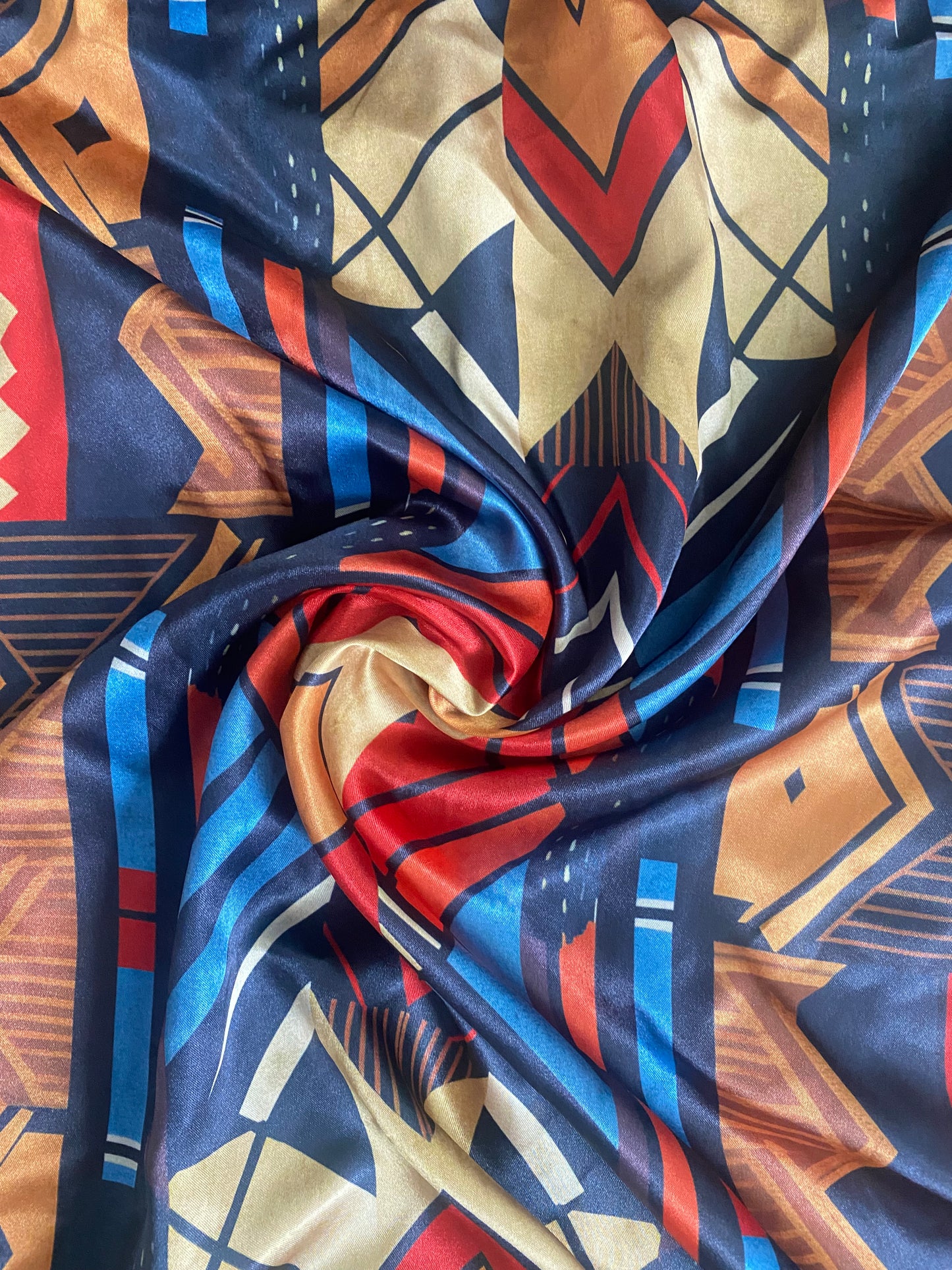 Ankara Satin Scarf