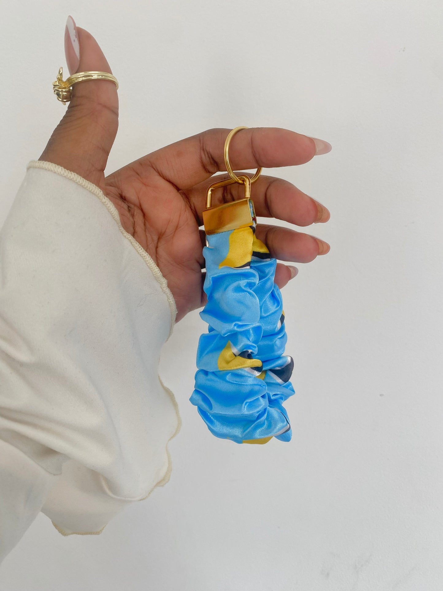 African/ Caribbean Scrunchie Wrislets (Keyring)