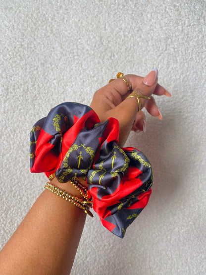 PLAIN African & Caribbean Satin  XL Scrunchies