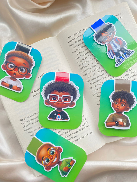 Tech Boys Magnetic Bookmarks