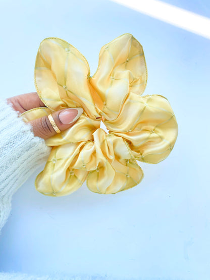 Flower Satin Scrunchies
