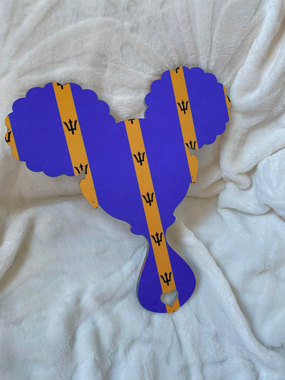 Personalised Engraved Wooden kinky Curly Affirmations Mirror