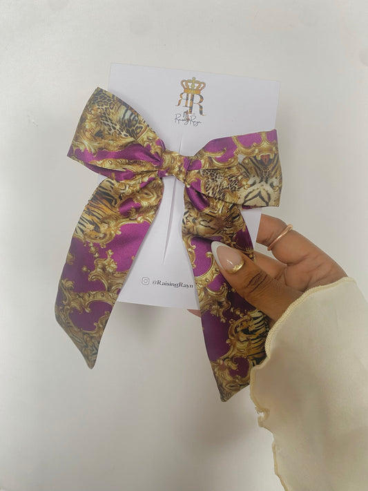 Autumn Damask LongTail Bows