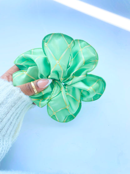 Flower Satin Scrunchies