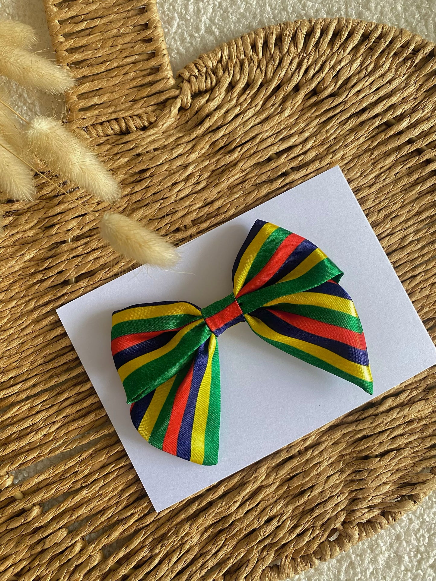 World Cup Satin Mini Bow Hair Clips