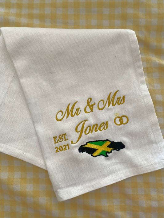 Mr & Mrs Embroidered Napkins
