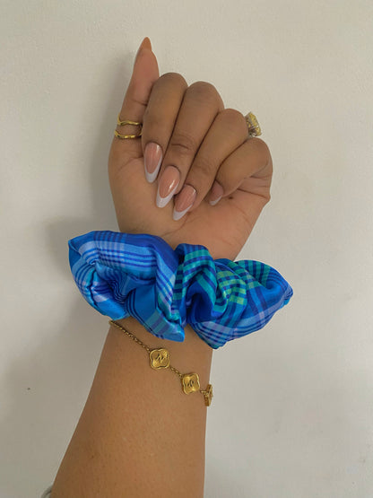 Madras regular Satin Scrunchie