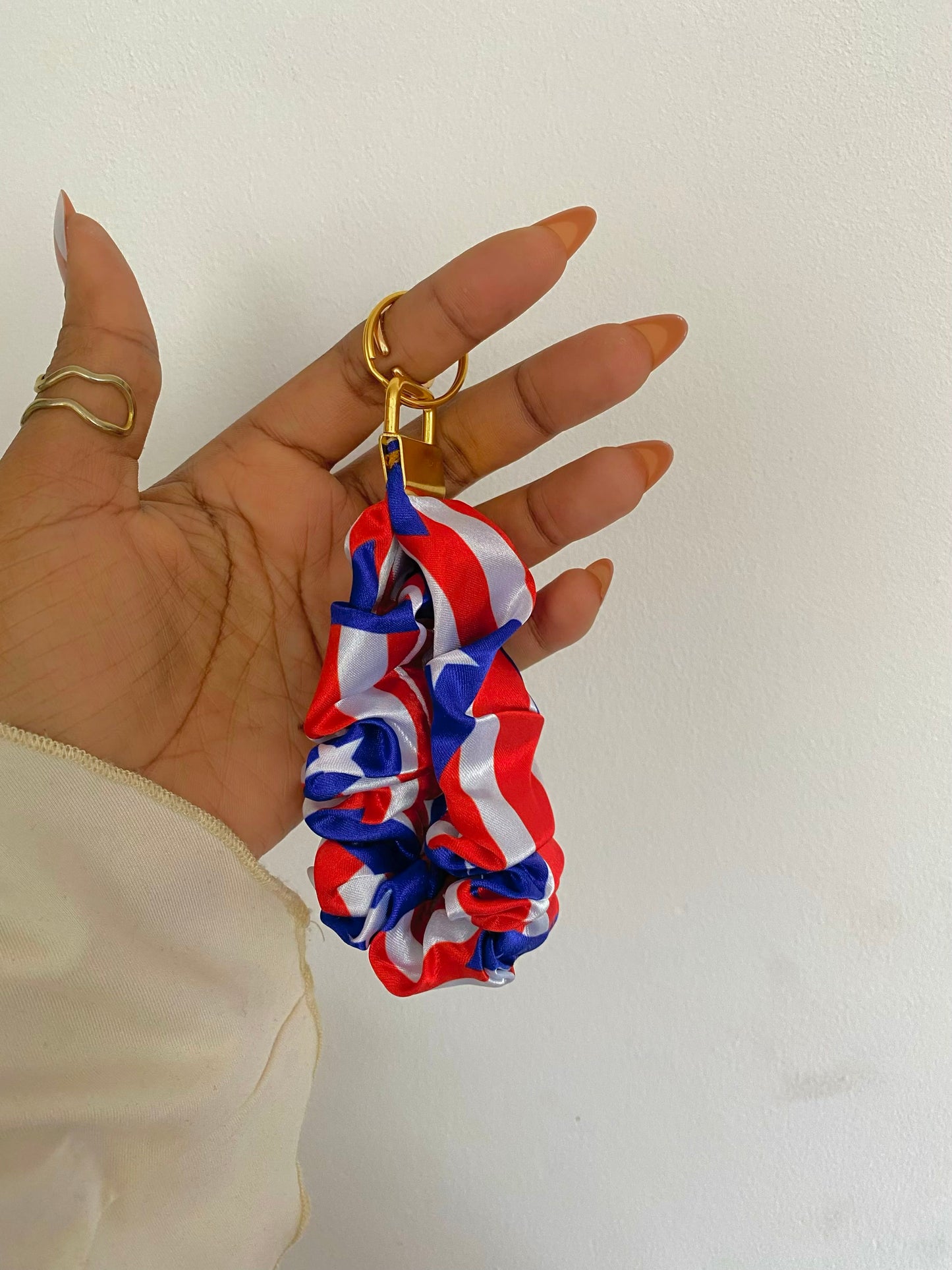 African/ Caribbean Scrunchie Wristlets (Keyring)