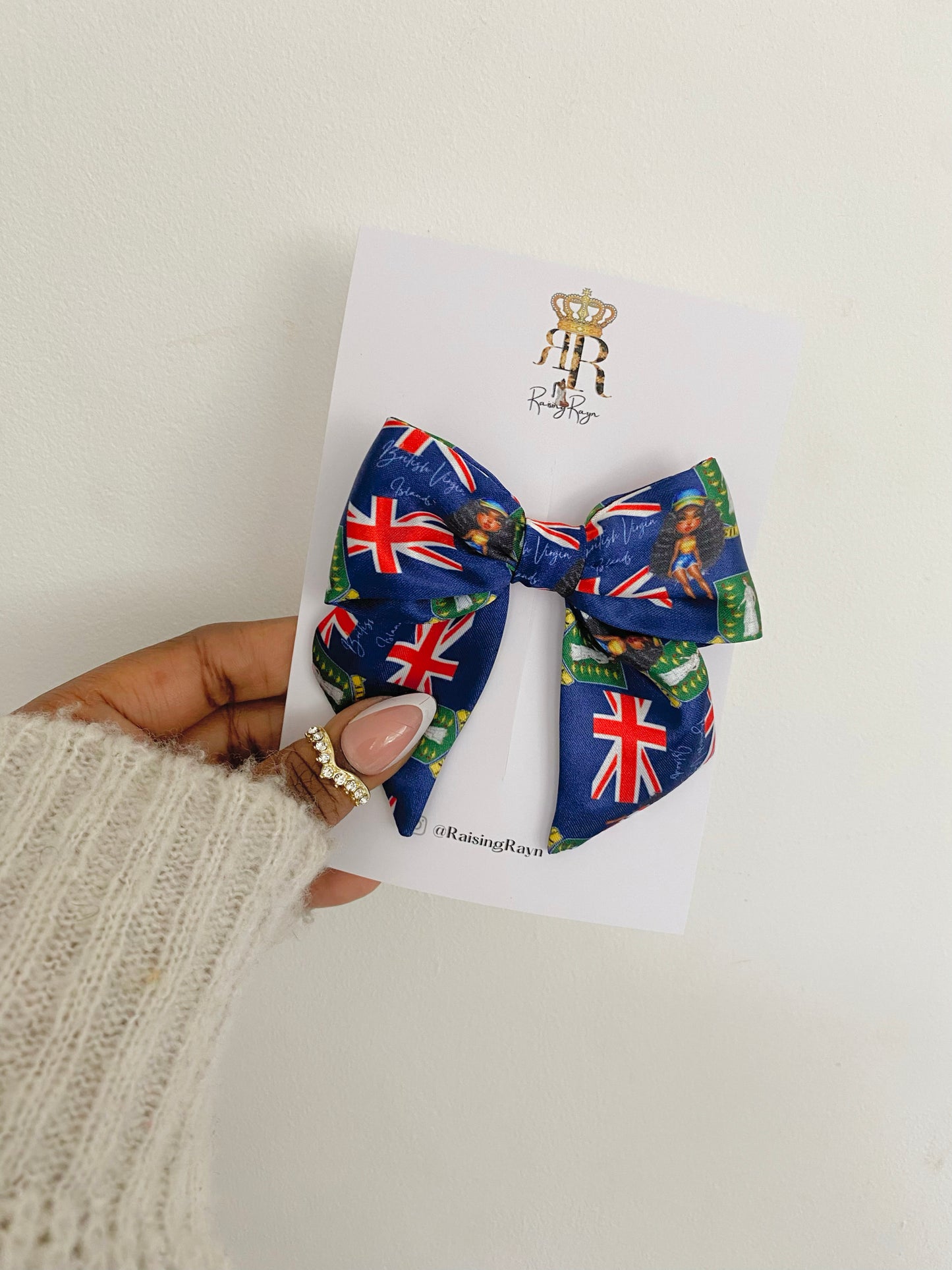 African & Caribbean Satin Mini Bow Hair Clips