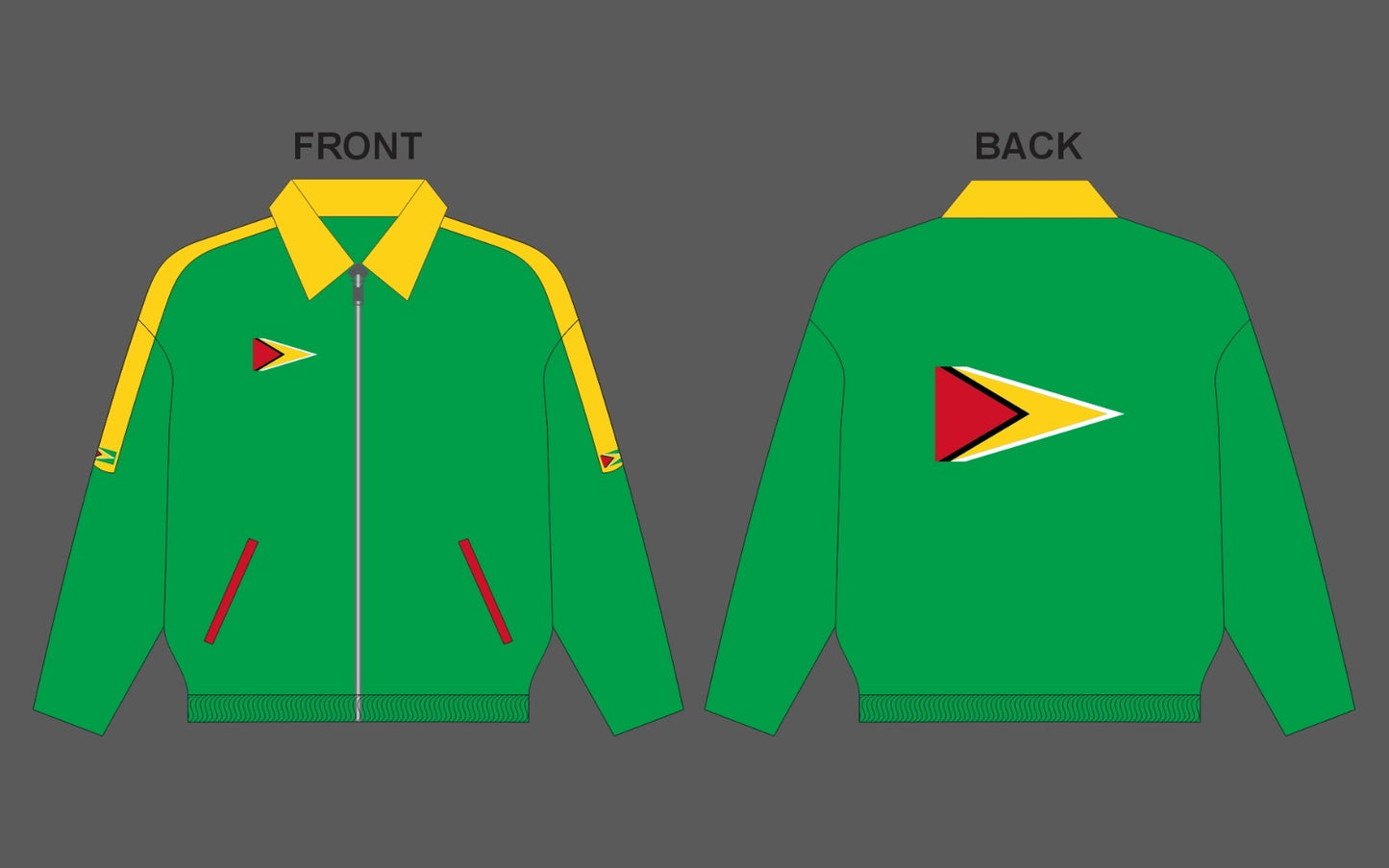 Caribbean Adult Carnival Jacket PRE ~ ORDER