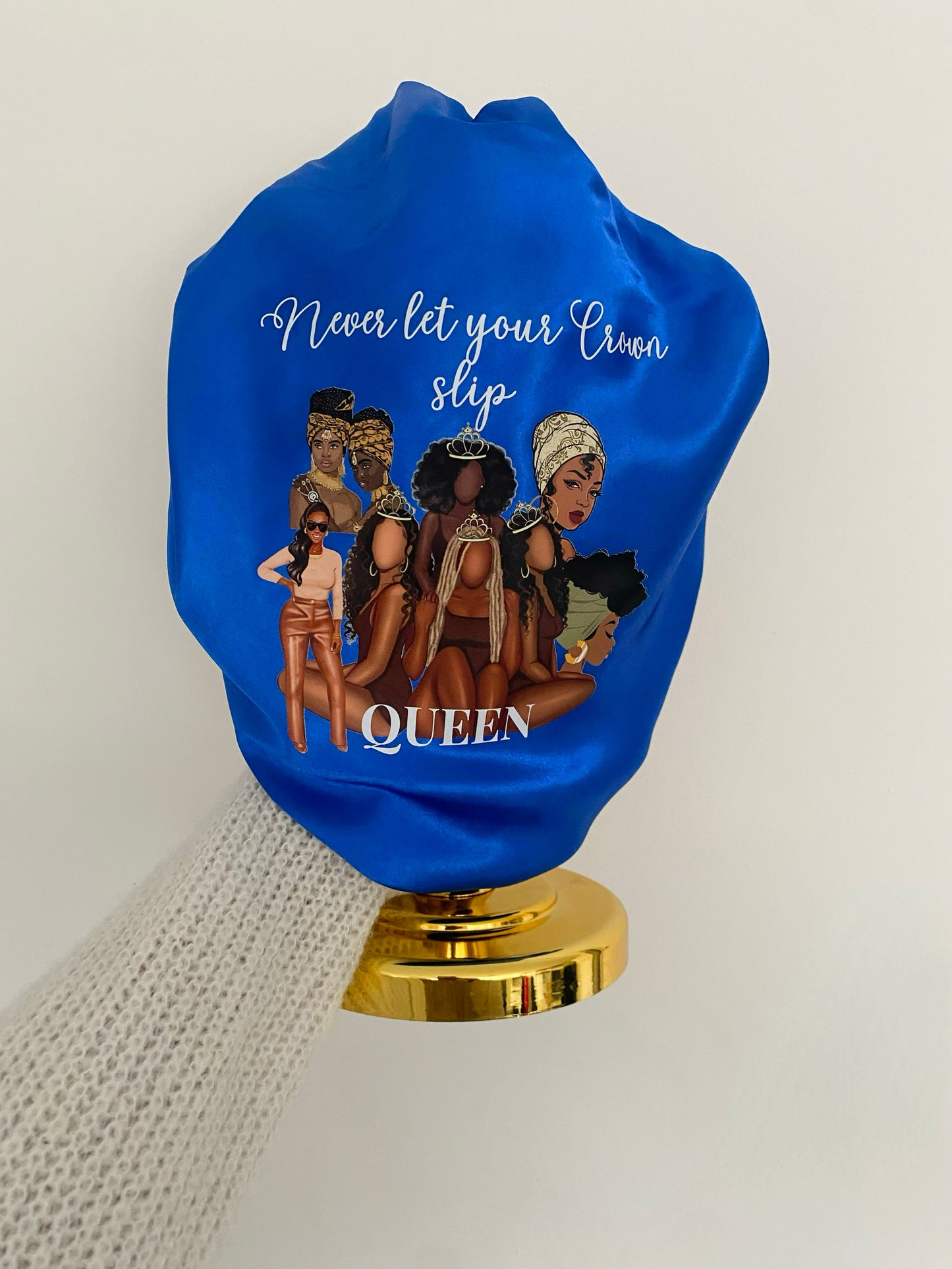 * NEW* Royal Blue Queen Bonnet (Band)