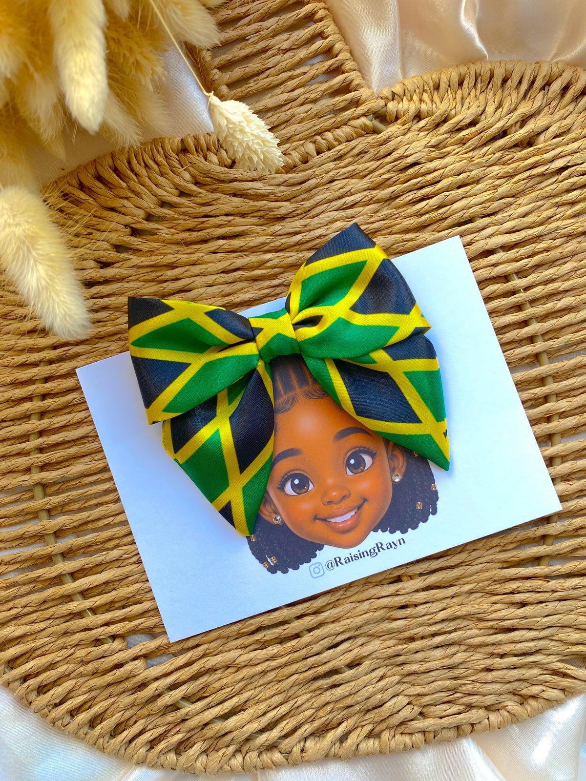 PLAIN African & Caribbean Satin Mini Bow Hair Clips
