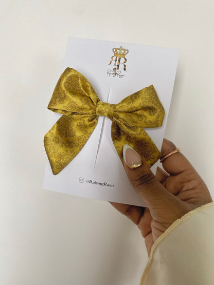 Autumn Damask Mini Bows