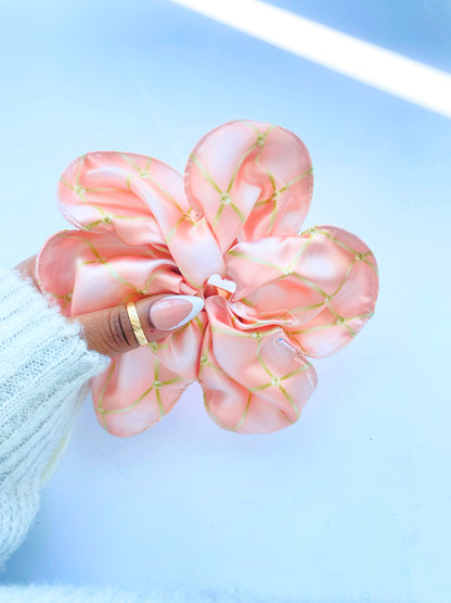 Flower Satin Scrunchies