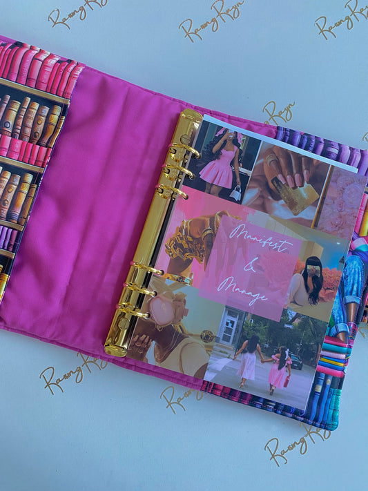 Pink Quilted Manifest & Manage A5 Desk Agenda