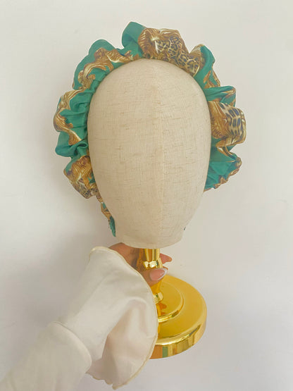 Autumn Fall Satin Scrunchie Headband