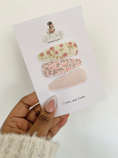 Floral Summer snapclips