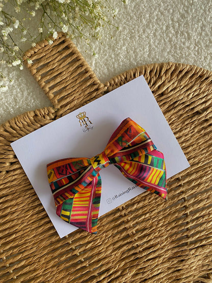 African Print Mini Bows