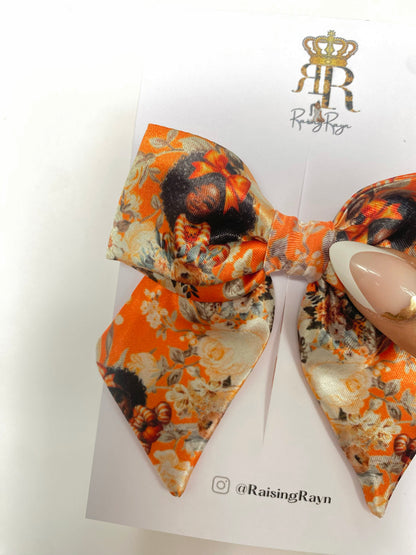 Autumn Damask Mini Bows