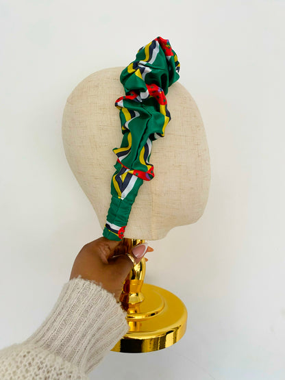 African & Caribbean Satin Scrunchie Headband