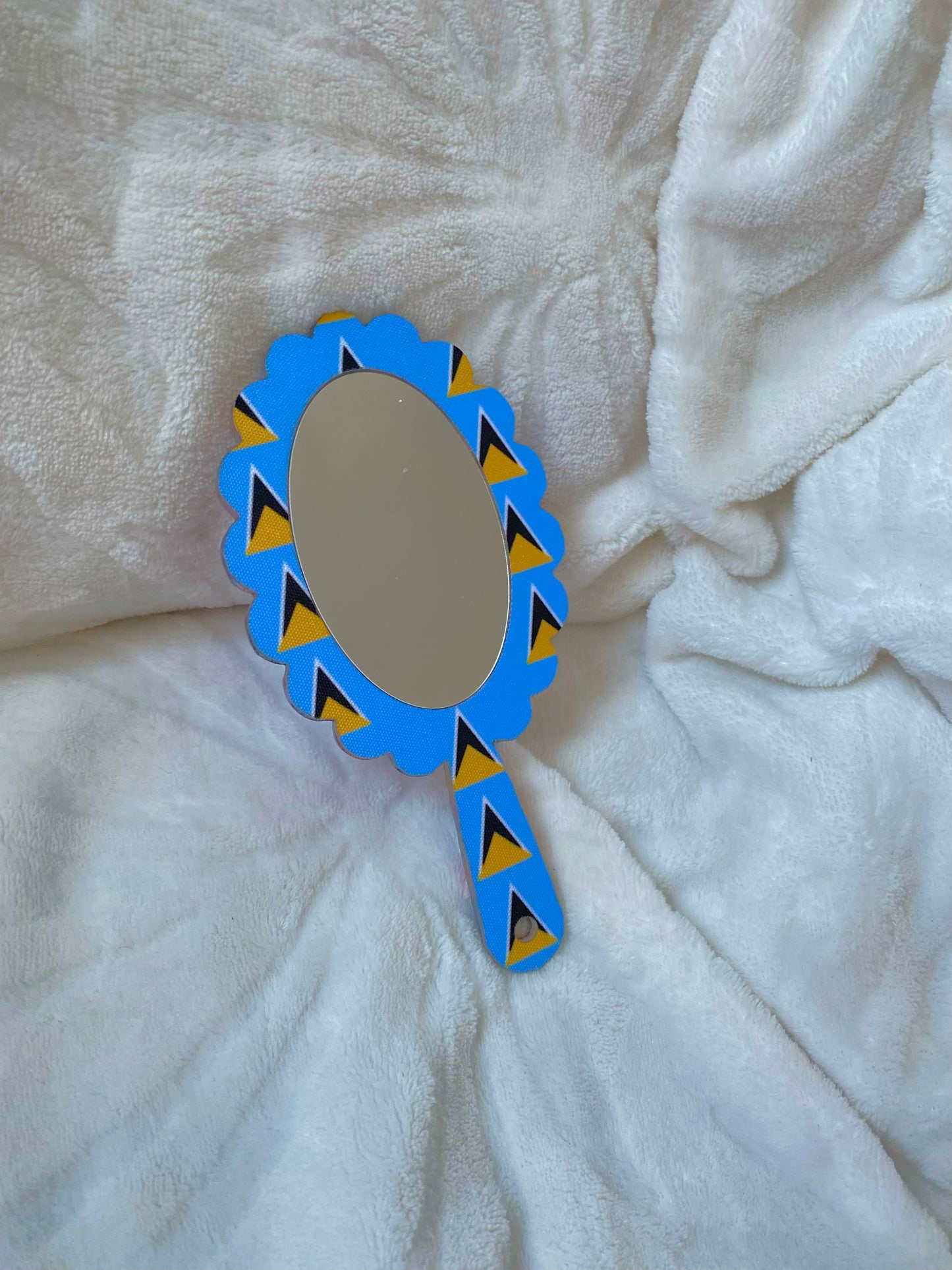 African/Caribbean Handheld Mirror