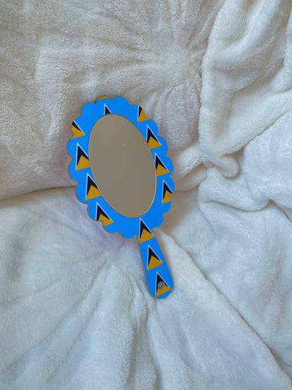 African/Caribbean Handheld Mirror