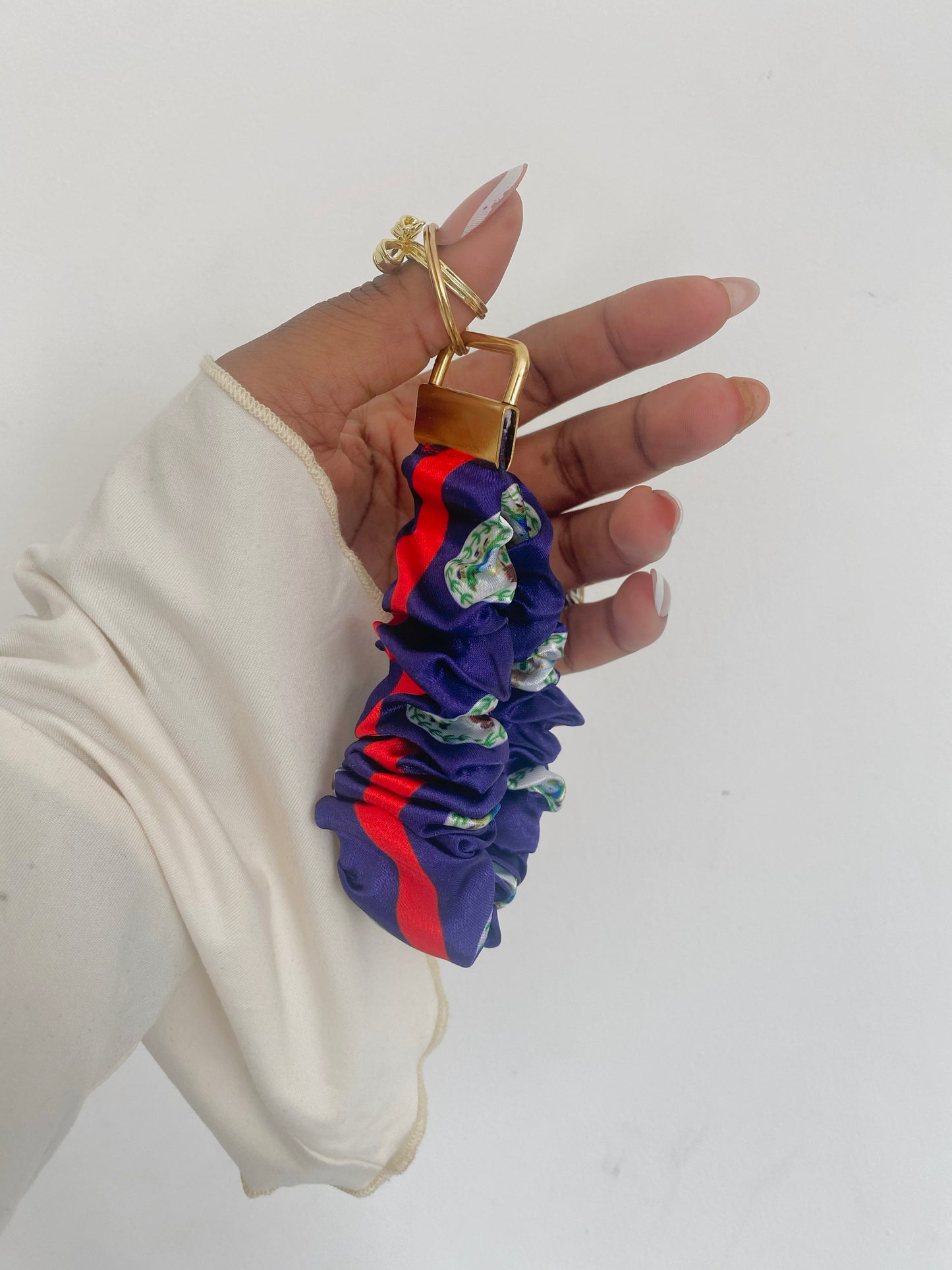 African/ Caribbean Scrunchie Wrislets (Keyring)