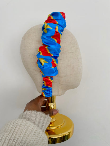 African & Caribbean Satin Scrunchie Headband