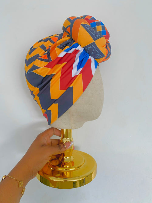 XL Knot Orange Ankara