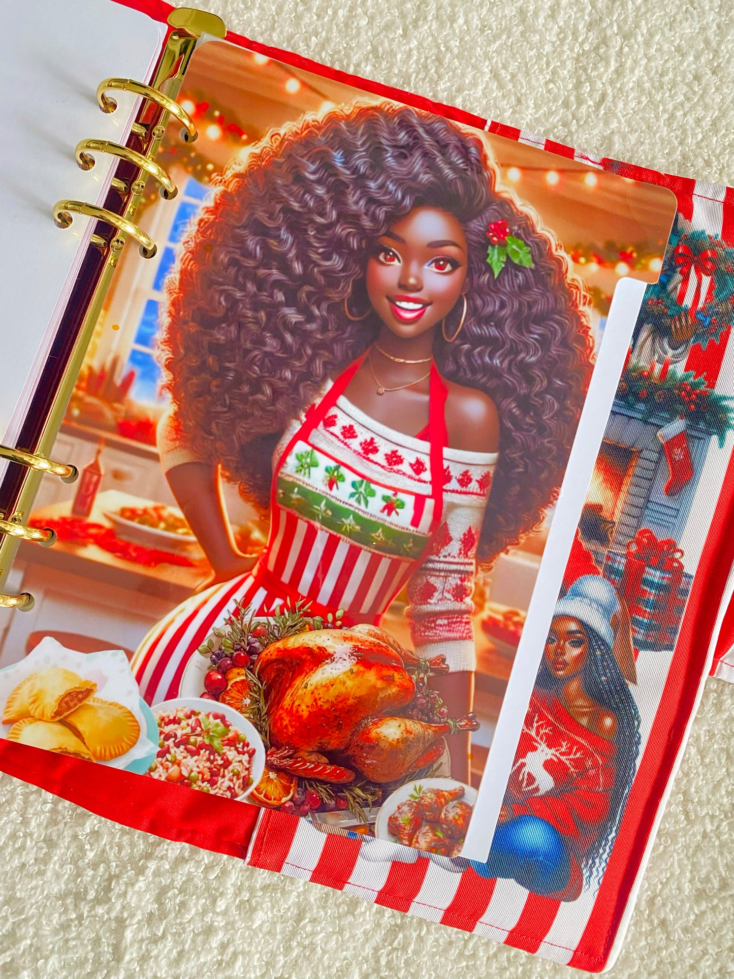 Christmas 6-ring Binder Inserts/ Dashboards and Envelopes