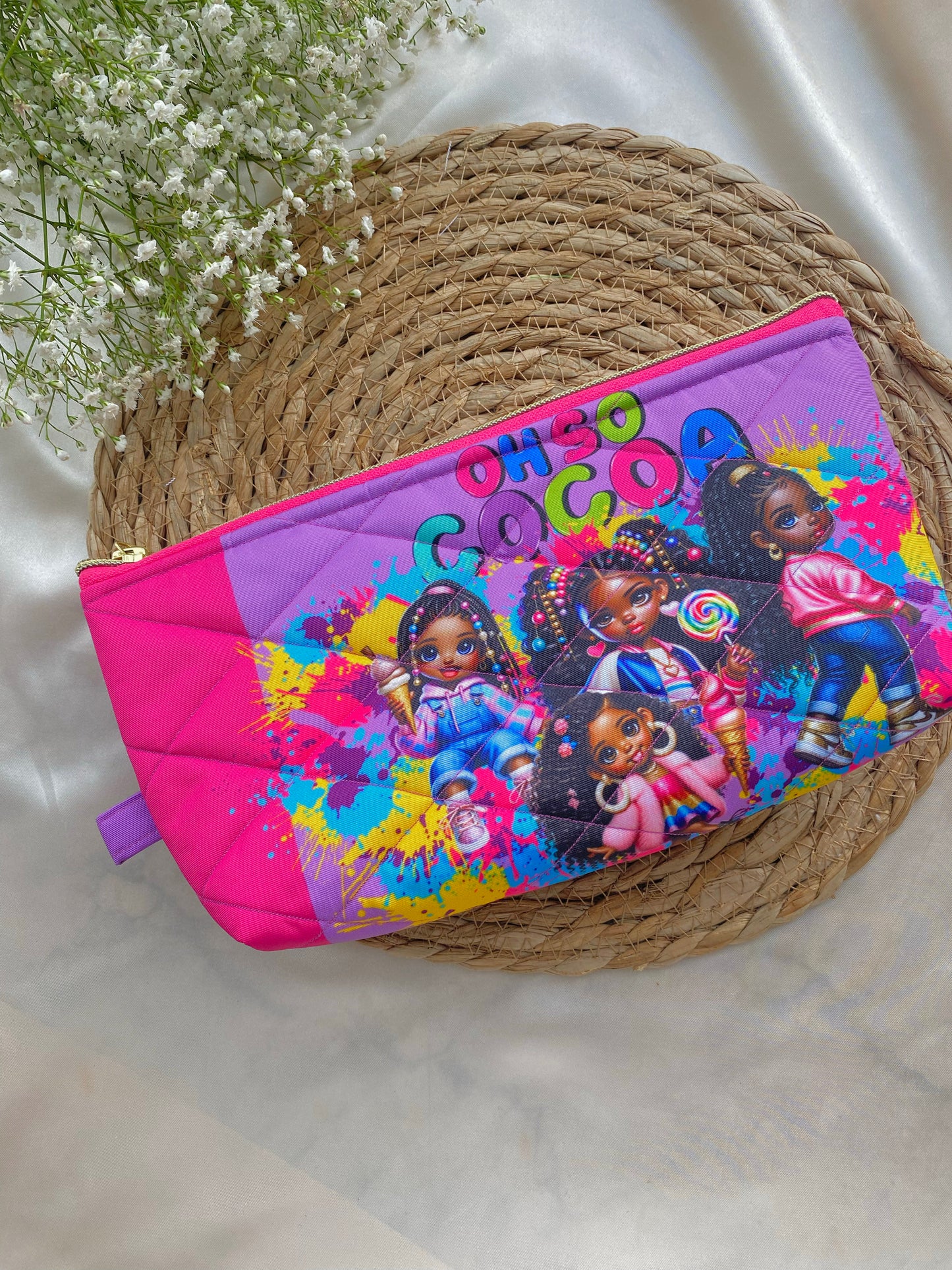 Quilted Oh So Cocoa Pencil Case