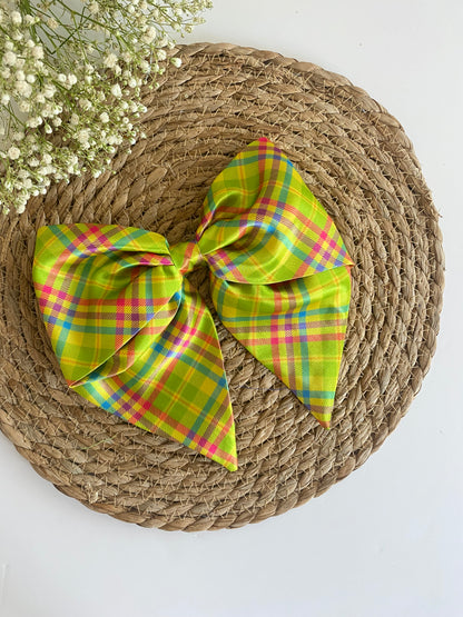 Madras XL Satin Bows