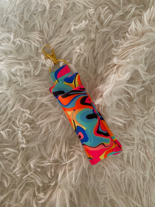 Summer Lip balm keychain holder