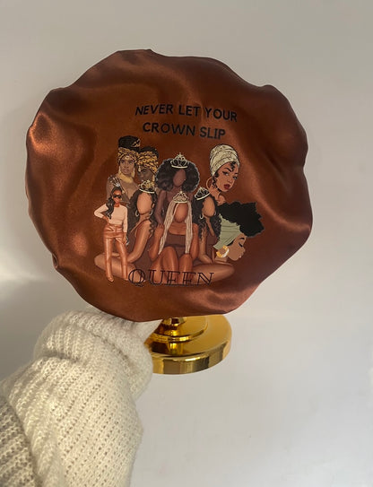 Brown Queen Bonnet