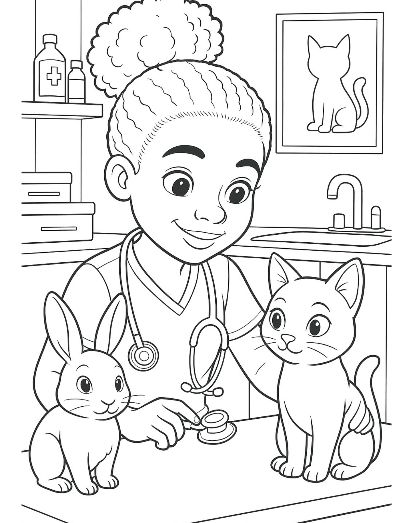 Girls & Boys Dream job Colouring Book Download