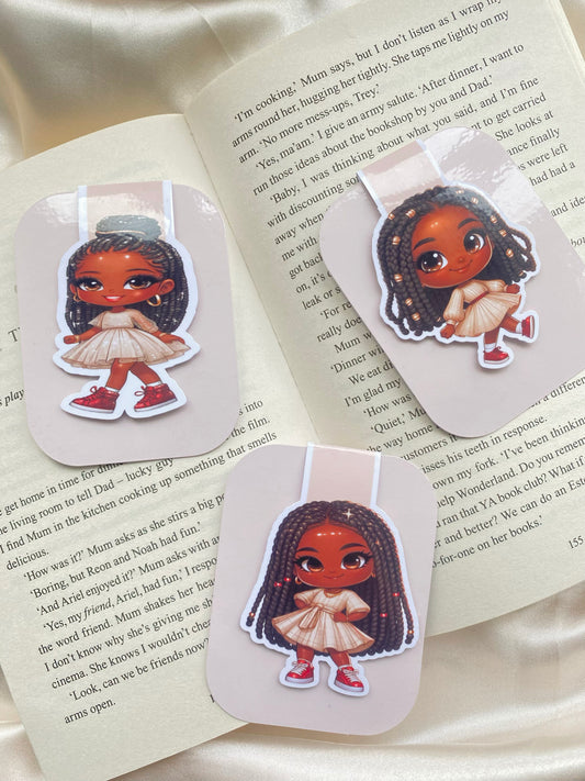 Neutral Girls Magnetic Bookmarks