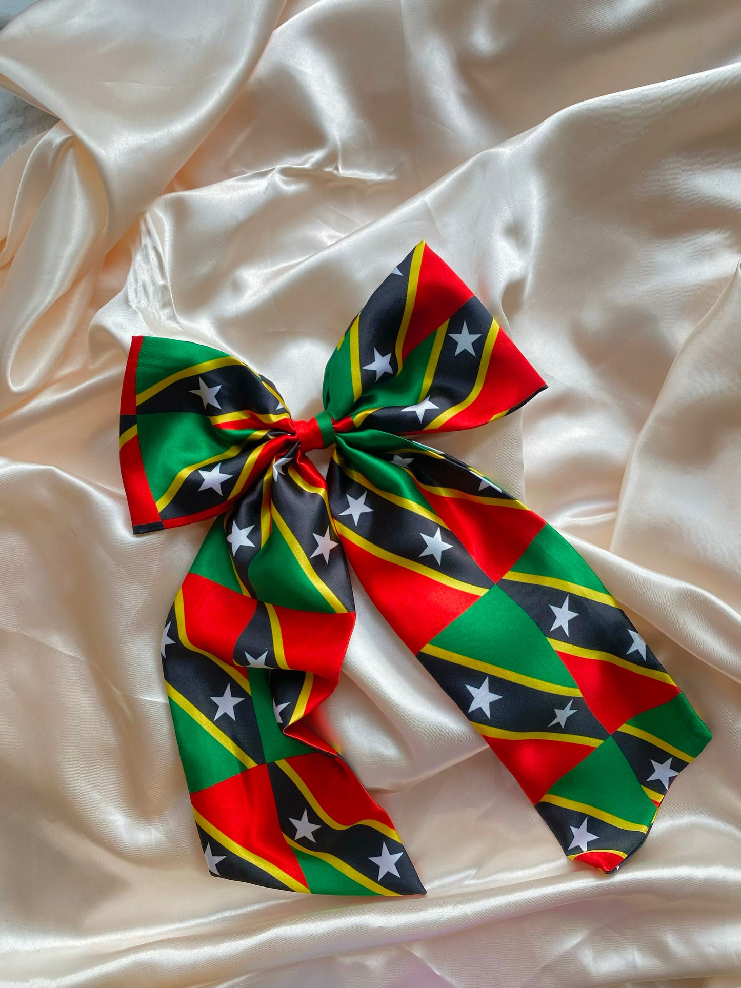 African & Caribbean Satin Hair Bows