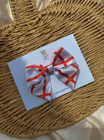 World Cup Satin Mini Bow Hair Clips