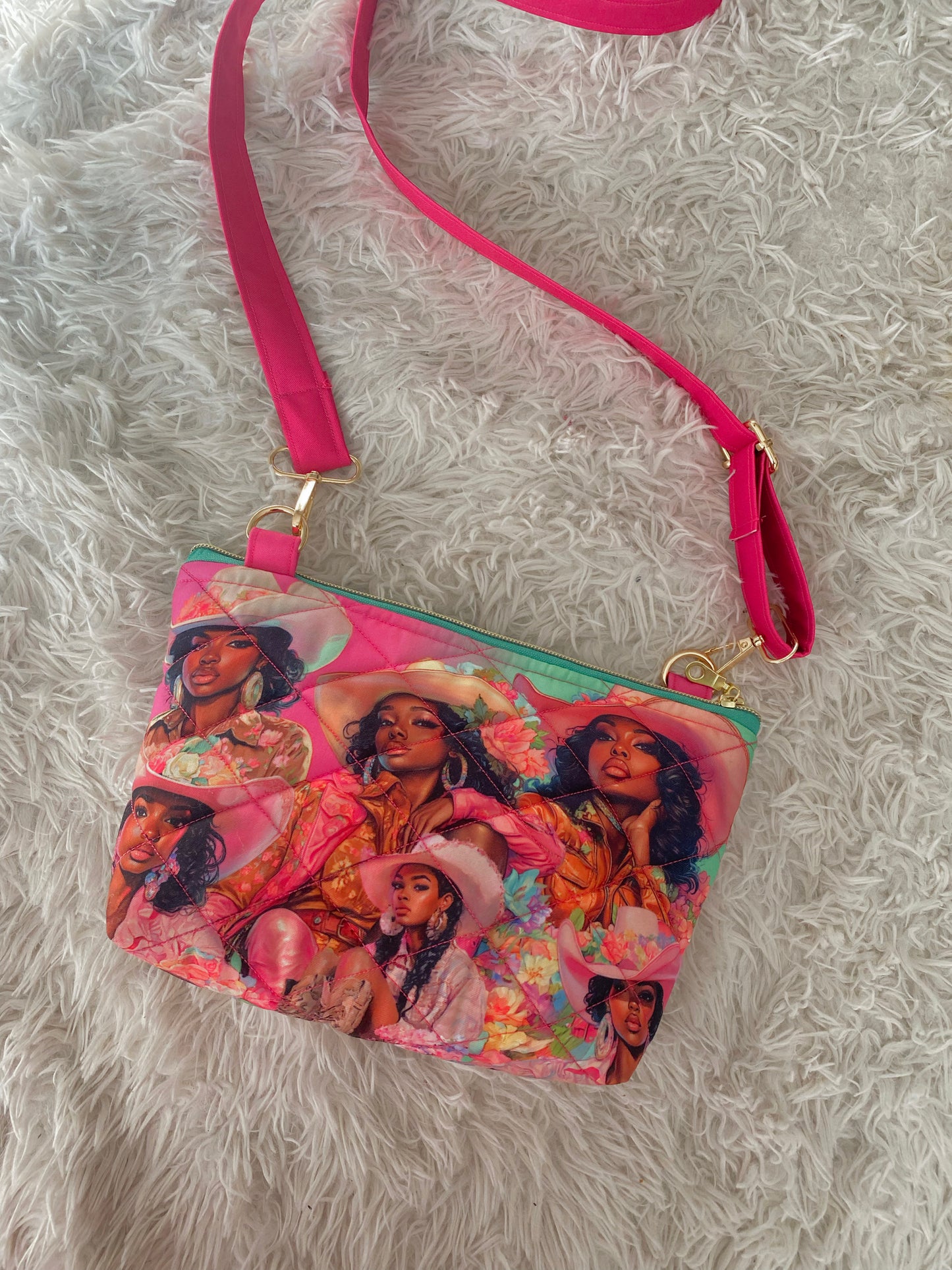 Gradient Cowgirl Cross Body Bag