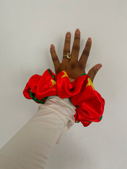 African & Caribbean Satin  XL Scrunchies