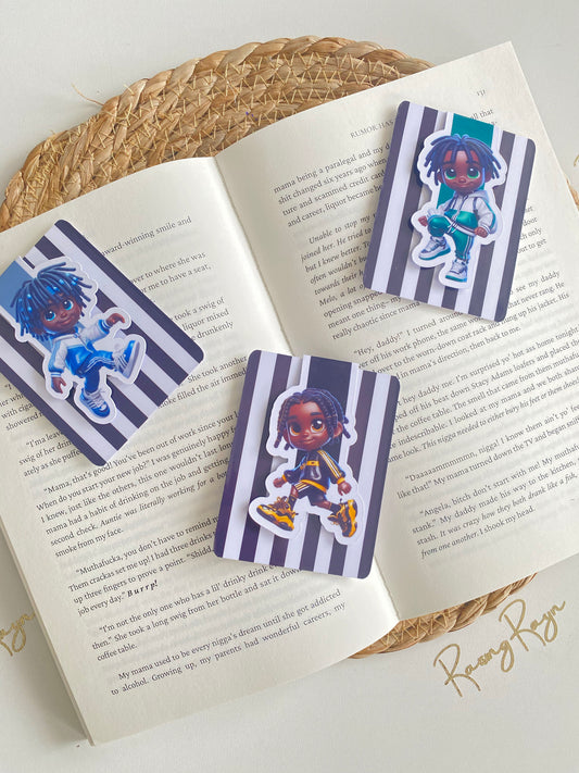 Locs Boys Magnetic Bookmarks