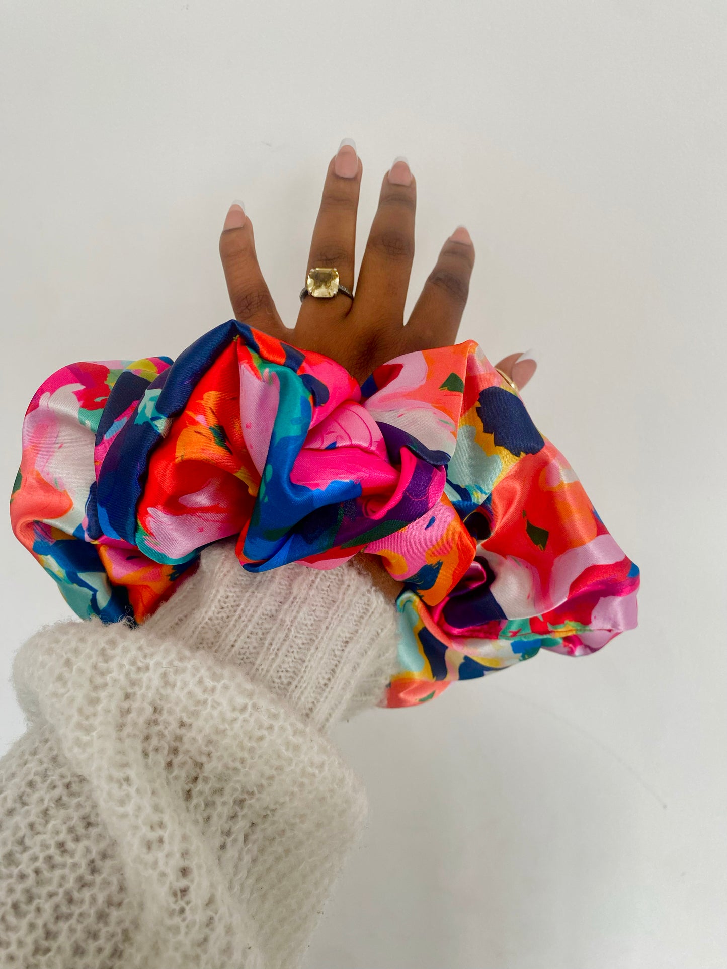 Sunset Beach Satin Scrunchie