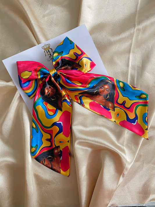 Summer Braids Satin LongTail Bow Hair Clips